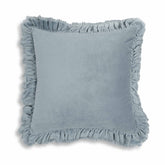 Alessia Distressed Blue Velvet Pillow Model: TOV-C18691